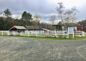 Landscape of the petting zoo at the Gran-Val Scoop